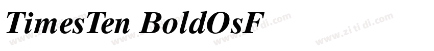 TimesTen BoldOsF字体转换